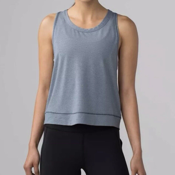 Lululemon Pace Perfect Tank Heathered Sterling Size 4 ? - Picture 3 of 8